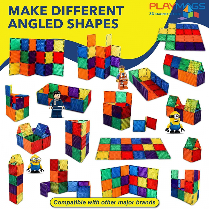 Playmags set placi magnetice compatibile Lego - caramizi mici [2]
