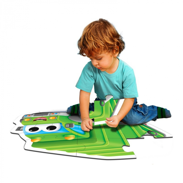 Primul Meu Puzzle De Podea - Camion De Reciclat [3]