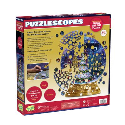 Puzzle circular, Globul de iarna - Magia Craciunului [2]