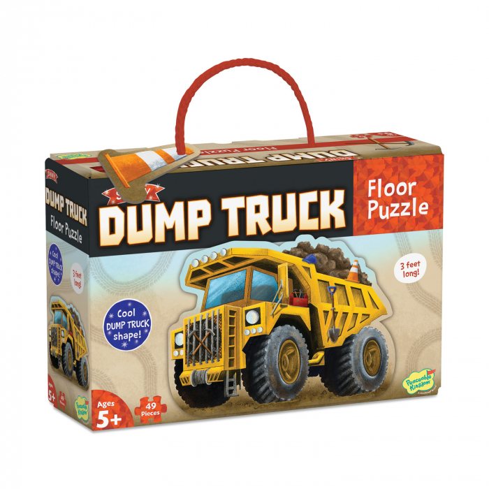 Puzzle de podea in forma de basculanta, Dump Truck Floor Puzzle [2]