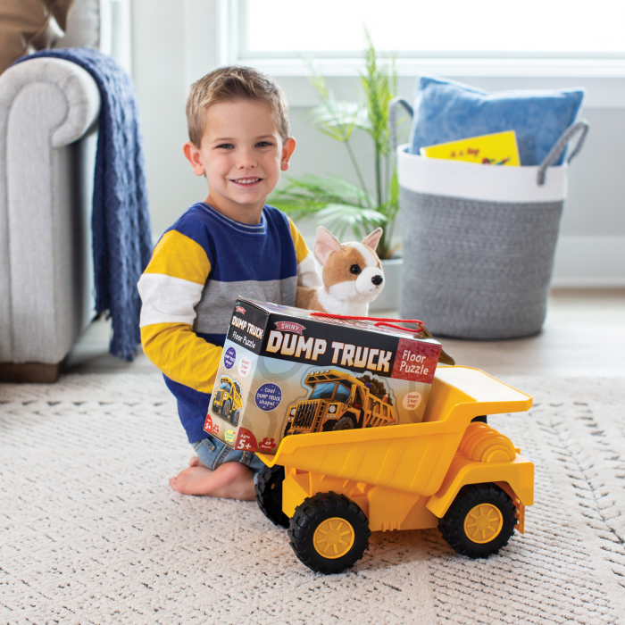 Puzzle de podea in forma de basculanta, Dump Truck Floor Puzzle [5]