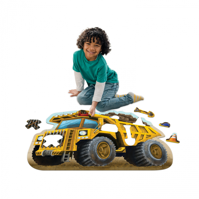 Puzzle de podea in forma de basculanta, Dump Truck Floor Puzzle [7]