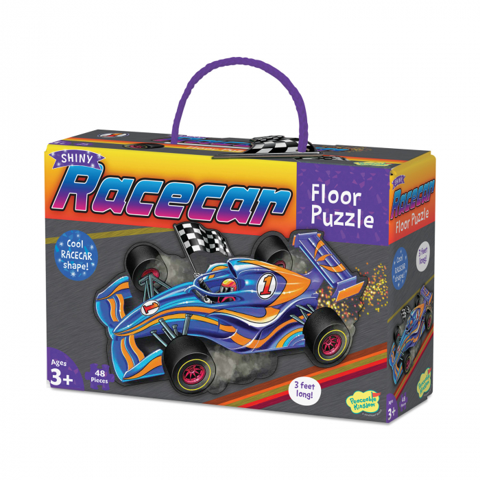 Puzzle de podea in forma de masina de curse, Racecar Floor Puzzle [2]