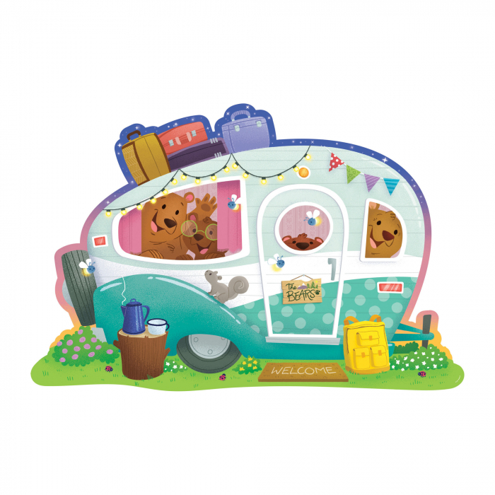 Puzzle de podea in forma de rulota, Camper floor puzzle [3]