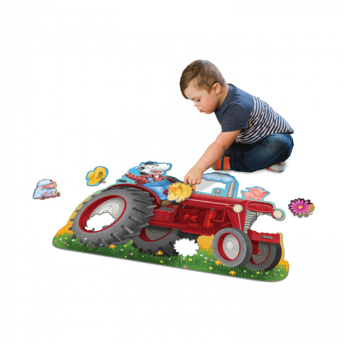 Puzzle de podea in forma de tractor, Shiny Tractor Floor Puzzle [3]