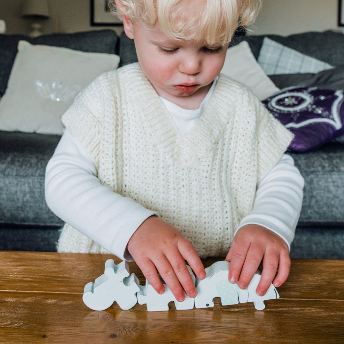 Puzzle elefant din lemn, Orange Tree Toys [6]