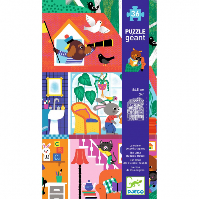 Puzzle gigant Casa micilor prieteni, Djeco [3]
