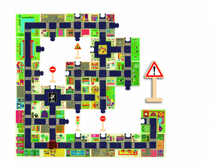 Puzzle gigant Djeco Orasul [3]