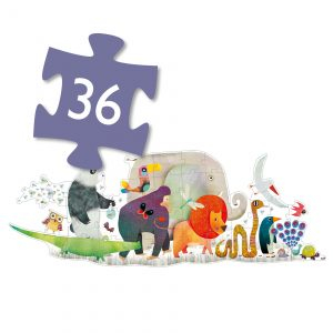 Puzzle gigant Djeco Parada animalelor [4]