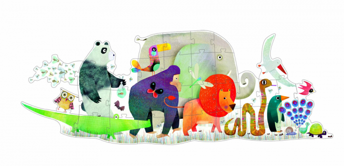 Puzzle gigant Djeco Parada animalelor [2]
