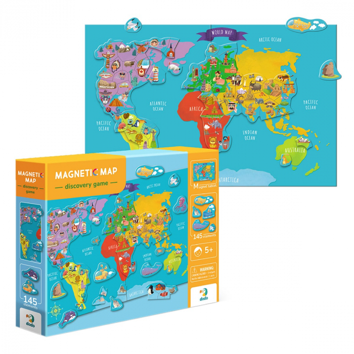 Puzzle magnetic, Harta lumii [4]
