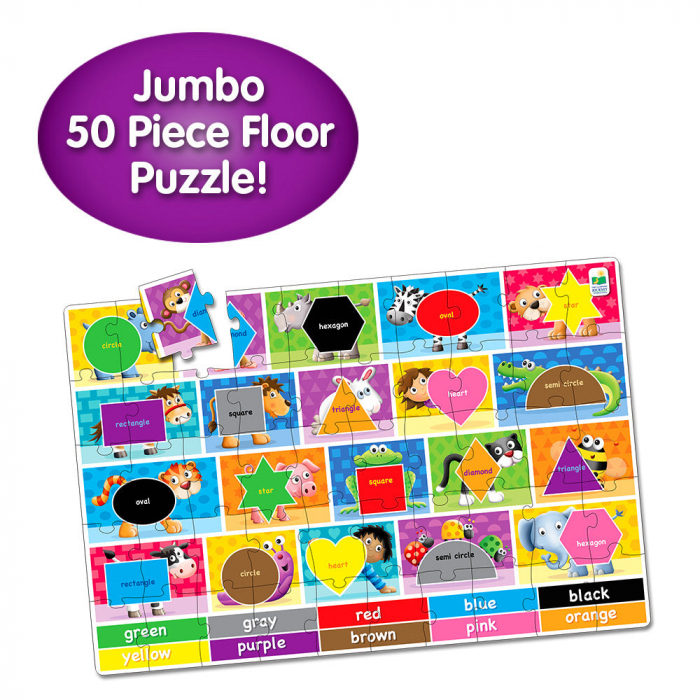 Puzzle Mare De Podea - Culori Si Forme - Eng [3]
