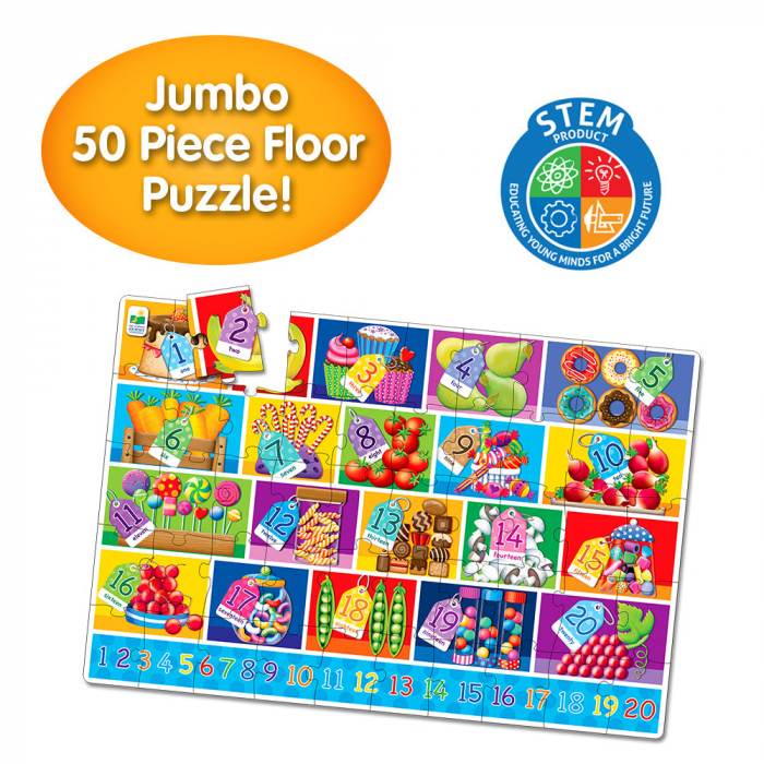 Puzzle Mare De Podea - Numere - Eng [5]