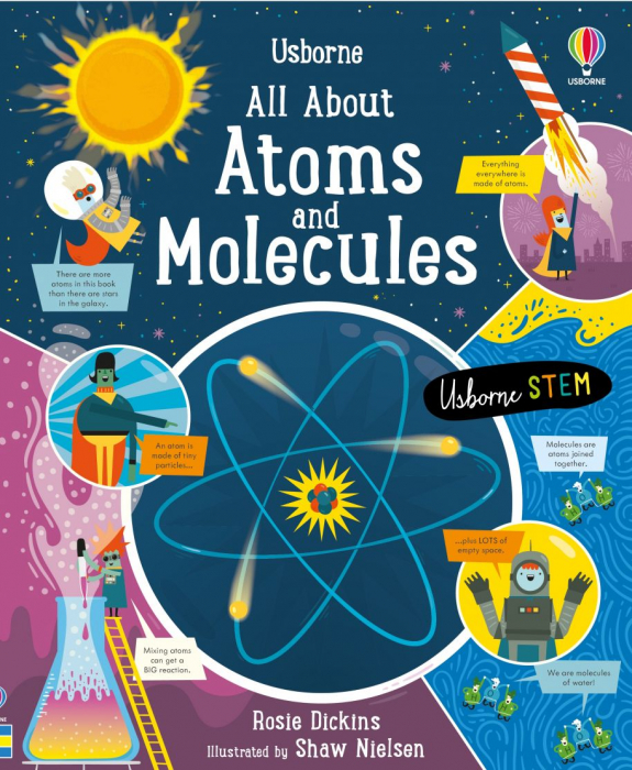 Puzzle si Carte Usborne Book and Jigsaw Atoms and Molecules [2]