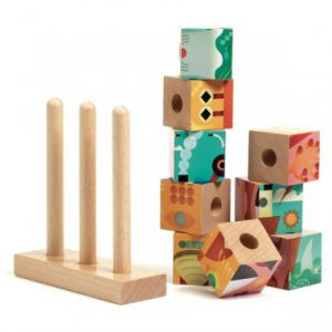 Puzzle vertical cu cuburi Djeco, Puzz-Up Forest [2]
