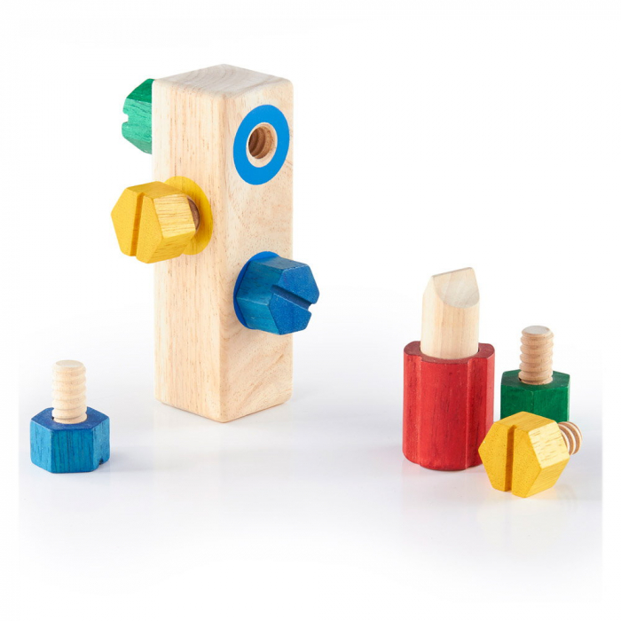 Screw Block, joc de indemanare cu suruburi, Guidecraft [2]