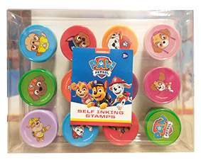 Set 12 stampile Paw Patrol, Patrula Catelusilor cu tus propriu [2]