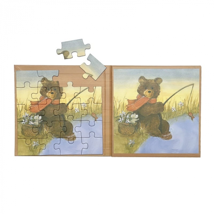 Set 2 puzzle-uri magnetice Ursuletul de plus, Egmont Toys [2]