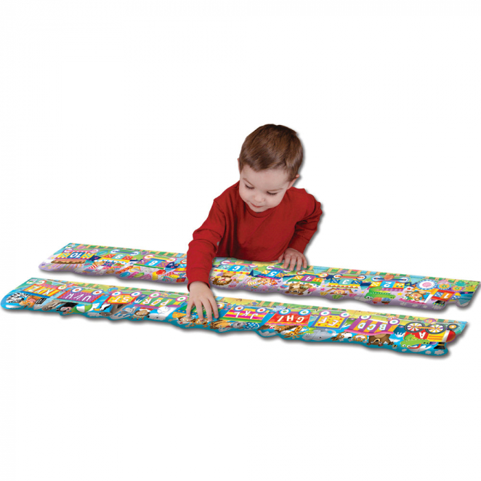Set 2 Puzzle-Uri Trenul Urias Cu Numere Si Litere - Eng [5]