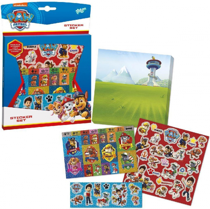 Set abtibilduri cu Paw Patrol, Patrula Catelusilor [2]