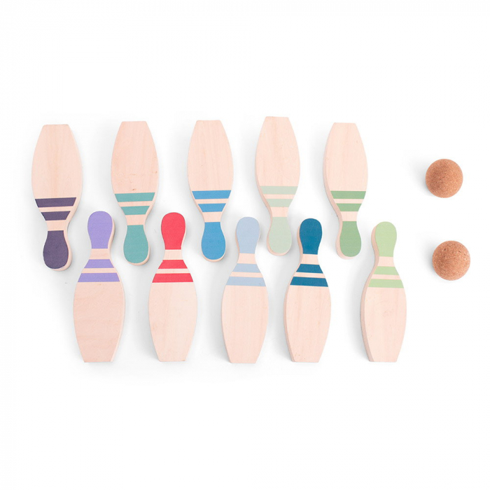 Set Bowling din lemn FSC, BS Toys [4]