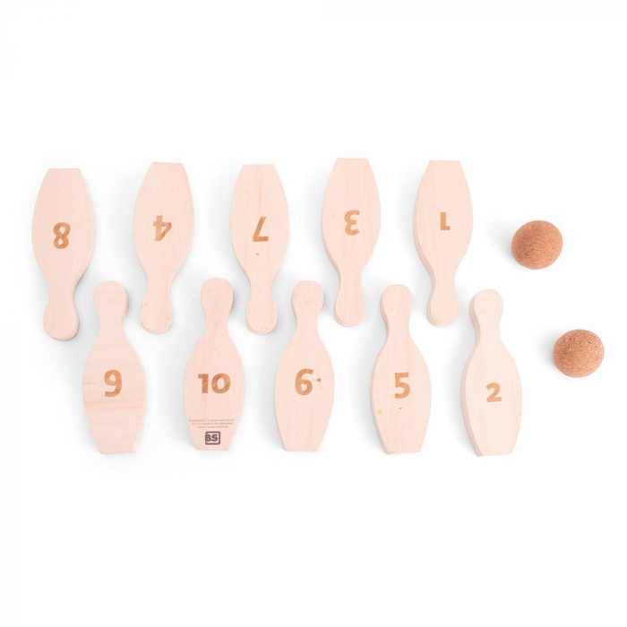 Set Bowling din lemn FSC, BS Toys [5]