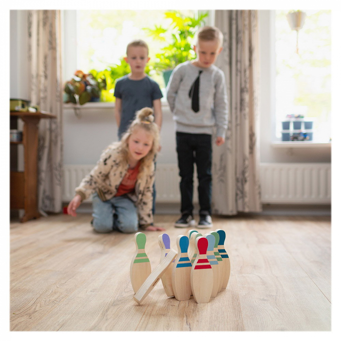Set Bowling din lemn FSC, BS Toys [2]