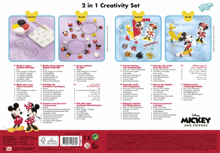 Set creativ 2 in 1, Bratari cu pandantive si pictura cu diamante [12]