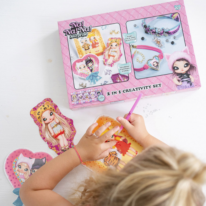 Set creativ 2 in 1, Bratari si tablouri cu diamante Na!Na!Na! Surprise [4]