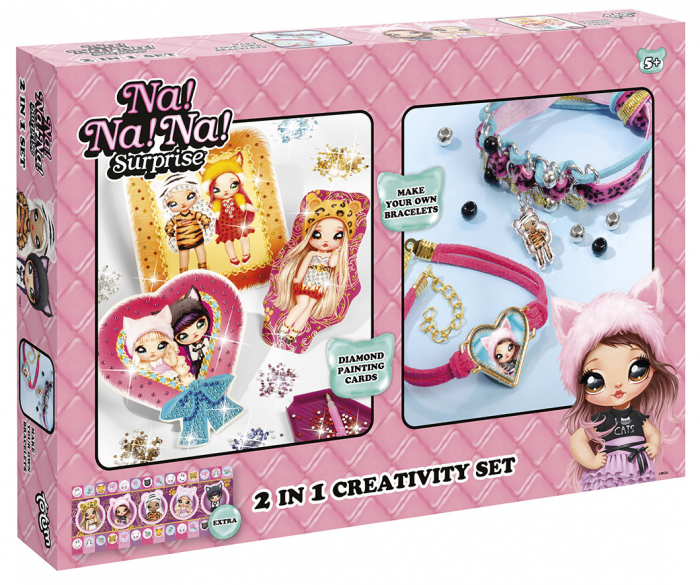 Set creativ 2 in 1, Bratari si tablouri cu diamante Na!Na!Na! Surprise [1]