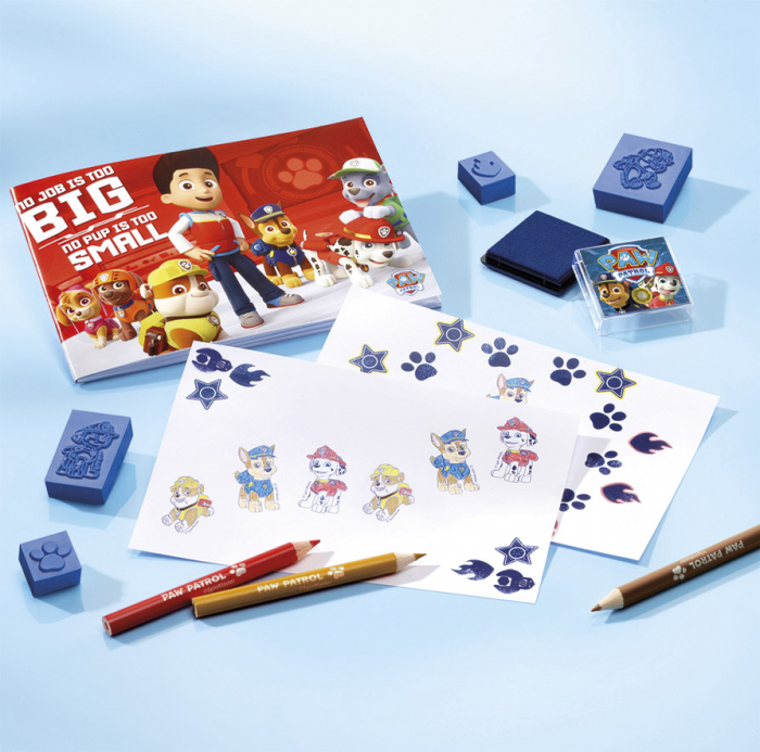 Set creativ 2 in 1, Set stampile si margele de calcat Paw Patrol, Patrula Catelusilor [8]