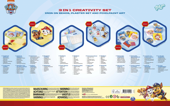 Set creativ 3 in 1, Decoreaza cu margele, modeleaza cu ipsos si picteaza cu pixeli [5]