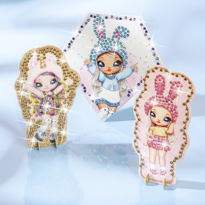 Set creativ 3 in 1, Tablouri cu diamante, Cutie de bijuterii si set de bijuterii Na!Na!Na! Surprise [3]