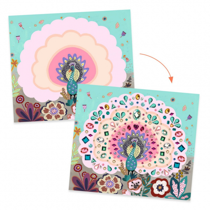 Set creativ cu strasuri Frumusete salbatica, Djeco [3]