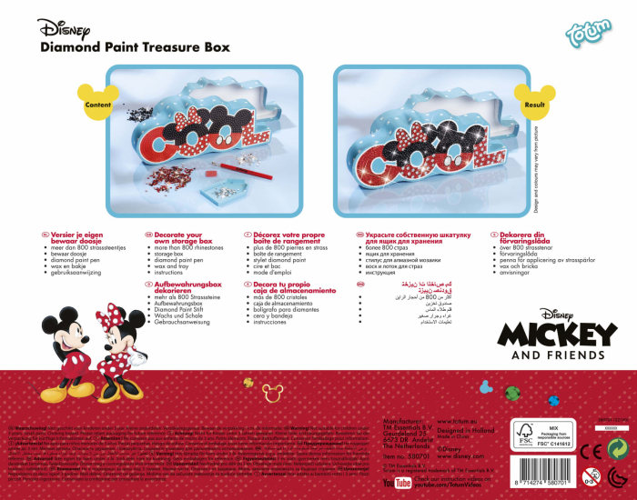 Set creativ Cufarul cu comori, diamond paint, Mickey si prietenii [7]