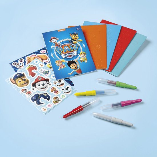 Set creativ de desenat cu sabloane si carioci spray cu Patrula Catelusilor, Paw Patrol [3]