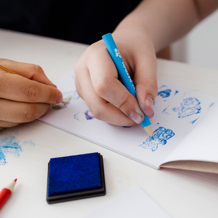 Set creativ de desenat cu stampile Paw Patrol, Paturala Catelusilor [3]