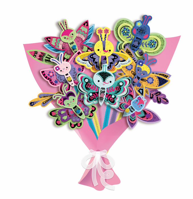 Set creativ de razuit Buchet - Fluture [2]