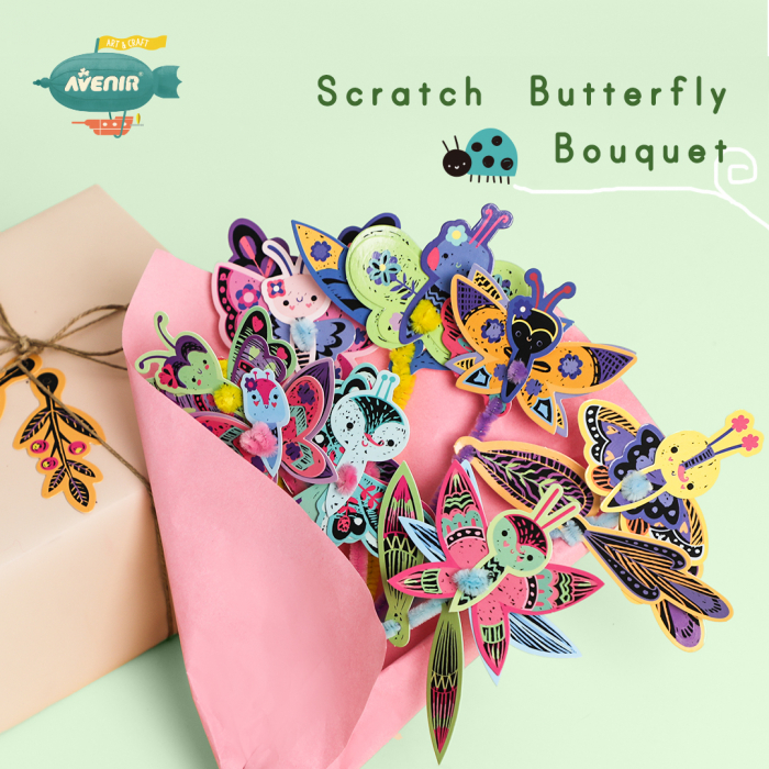 Set creativ de razuit Buchet - Fluture [4]