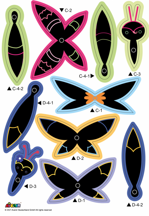 Set creativ de razuit Buchet - Fluture [6]