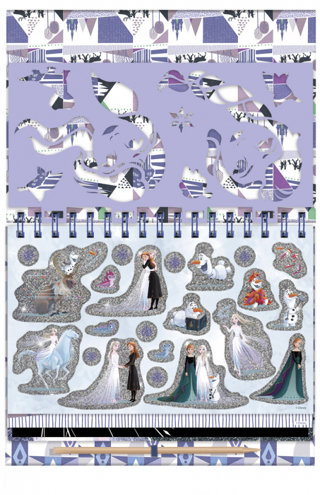 Set creativ de razuit si colorat Disney Frozen [9]