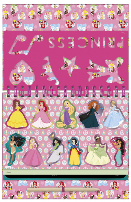 Set creativ de razuit si colorat Disney Princess [2]