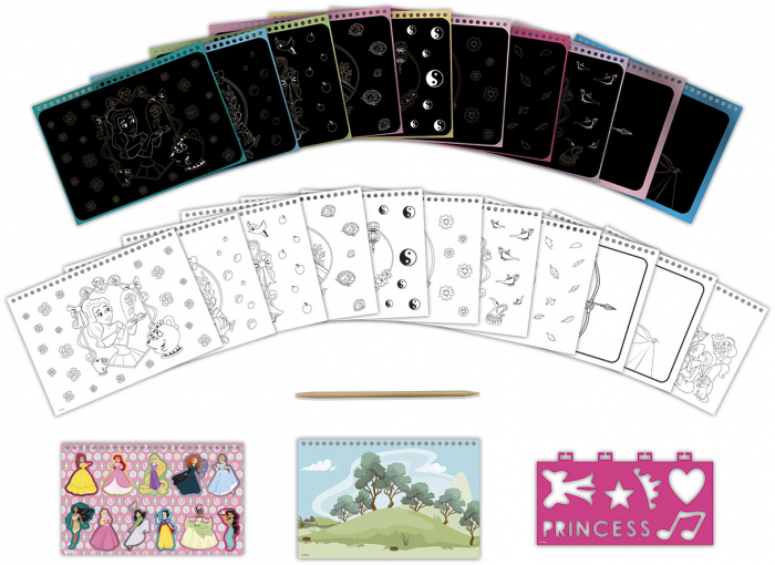 Set creativ de razuit si colorat Disney Princess [3]