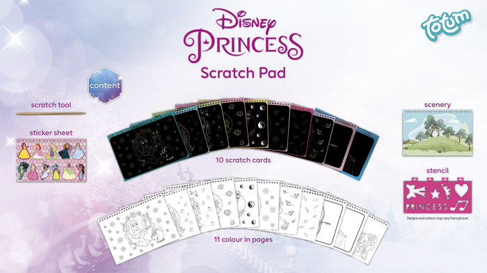 Set creativ de razuit si colorat Disney Princess [4]