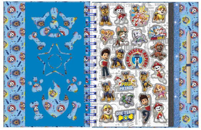 Set creativ de razuit si colorat Paw Patrol, Patrula Catelusilor [11]