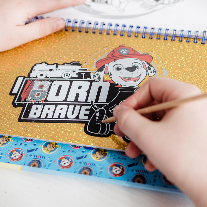 Set creativ de razuit si colorat Paw Patrol, Patrula Catelusilor [5]