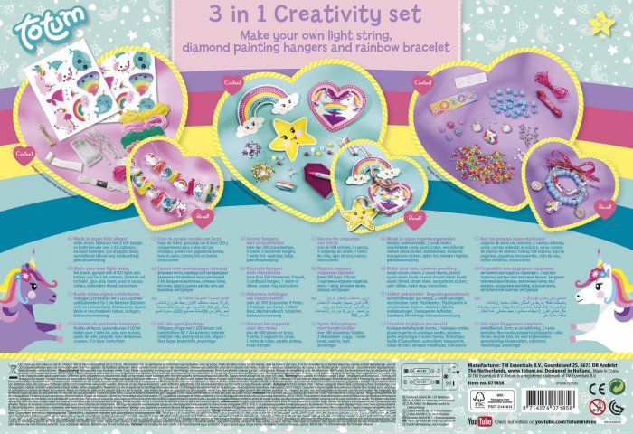 Set creativ DIY 3 in 1, bratari, decorariuni si ghirlanda [8]