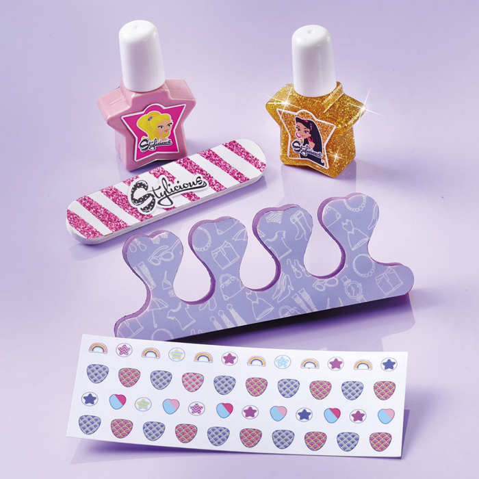 Set creativ DIY 3 in 1 bratari, set de decorat unghii si accesorii fashion - Stylicious [2]
