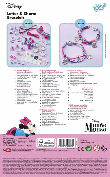 Set creativ DIY Bratari cu margele si pandantive Disney Minnie Mouse [5]