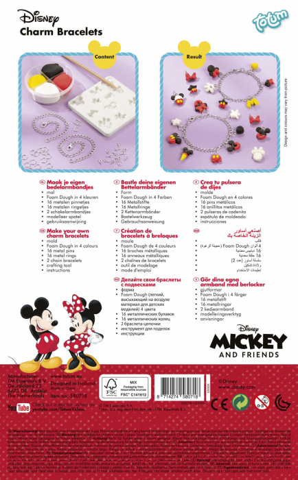 Set creativ DIY Bratari cu pandantive Disney Mickey si prietenii [4]